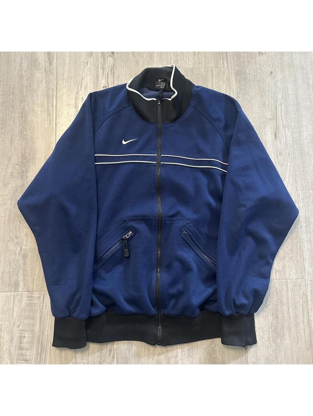 Nike Men's Navy and Blue Jacket